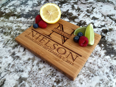 6x8 Bamboo Cutting Board (Single Tone)