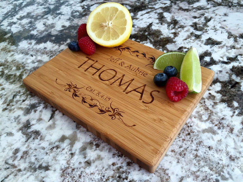 6x8 Bamboo Cutting Board (Single Tone)