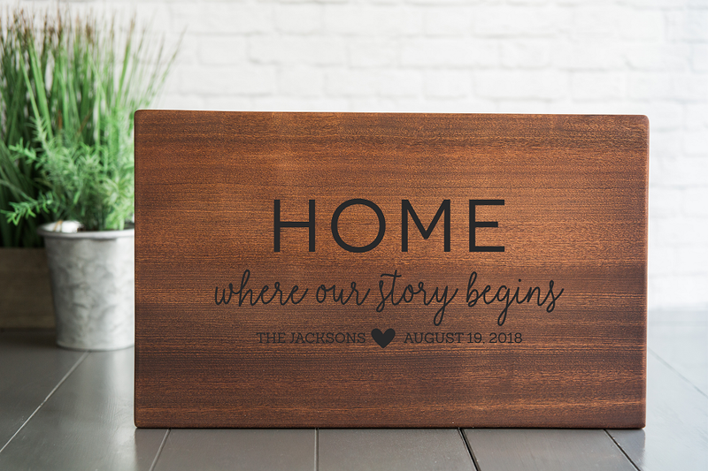 Canzell - Personalized Beautiful Large 11x17 Mahogany Boards