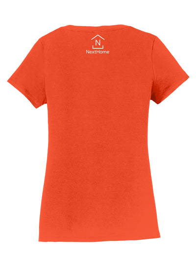 NextHome- "Realtor" - Women's V-Neck Orange