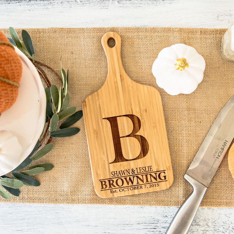 American Pacific Mortgage - Personalized Handled Bamboo Serving Boards