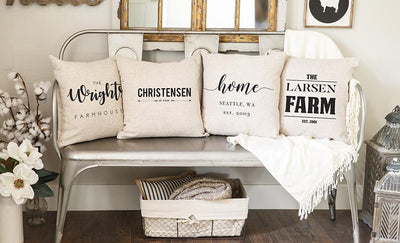 Movement Mortgage - Farmhouse Style Throw Pillow Covers