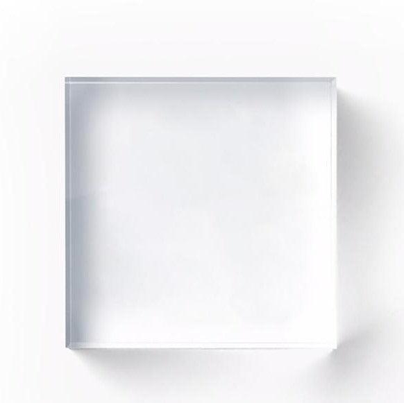 Personalized Acrylic Photo Display Blocks - 4" x 4" - Qualtry