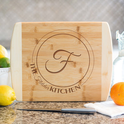 Security National Personalized Cutting Board 8.5x11 (Rounded Edge) Bamboo