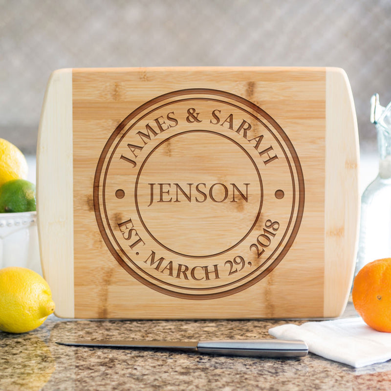 Security National Personalized Cutting Board 8.5x11 (Rounded Edge) Bamboo