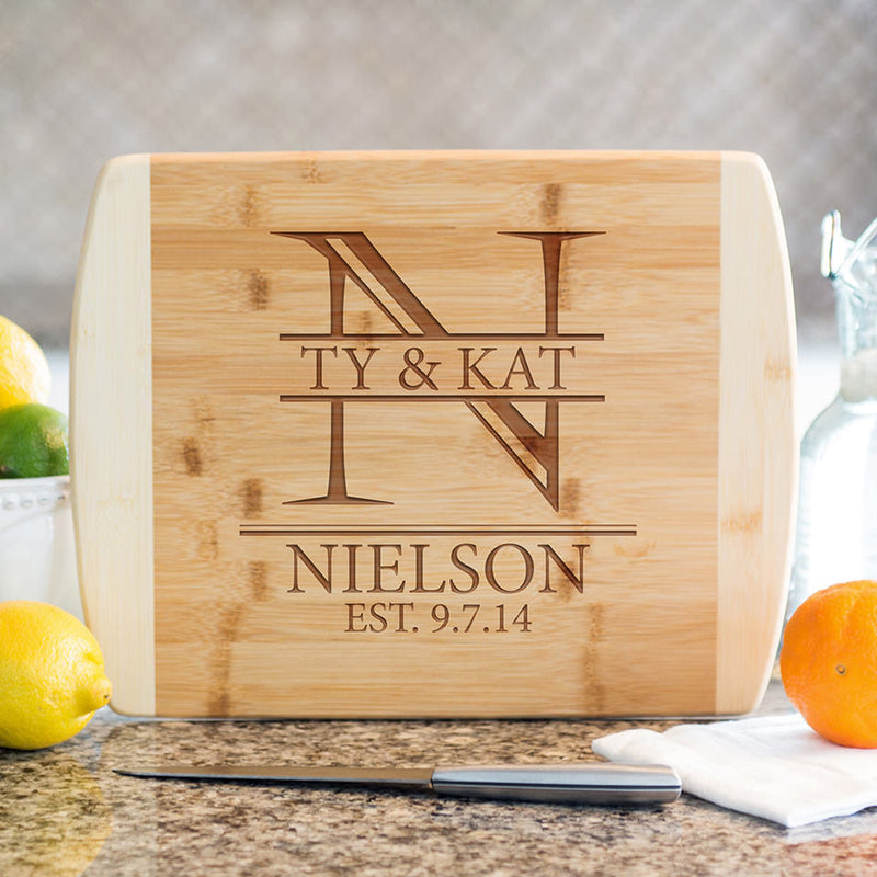 Security National Personalized Cutting Board 8.5x11 (Rounded Edge) Bamboo