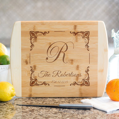 Security National Personalized Cutting Board 8.5x11 (Rounded Edge) Bamboo