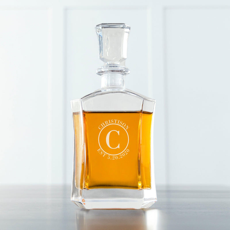 Personalized Whiskey Decanter - 8 Monogram Designs -  - JDS