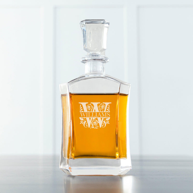 Personalized Whiskey Decanter - 8 Monogram Designs -  - JDS