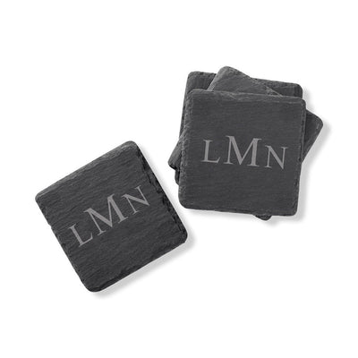 Personalized Slate Coaster Set - Set of 4